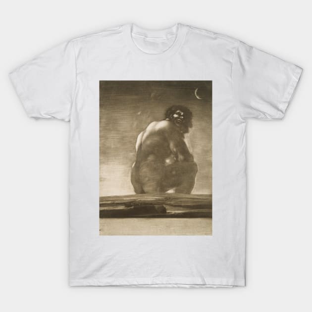 Seated Giant by Francisco Goya T-Shirt by Classic Art Stall